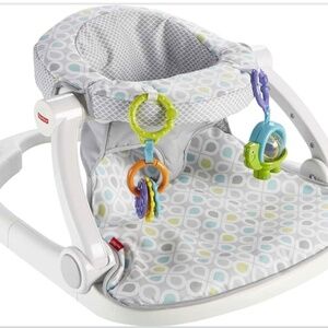 Fisher-Price Portable Baby Chair Sit-Me-Up Floor Seat With Developmental Toys &